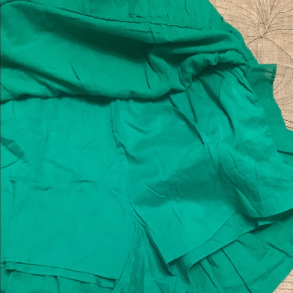 Chelsea & Violet Green Ruffled Sundress/Romper - Picture 8 of 12